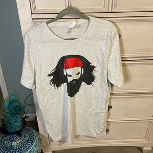 Men’s canvas lumberjack dude design short sleeve t shirt new Large